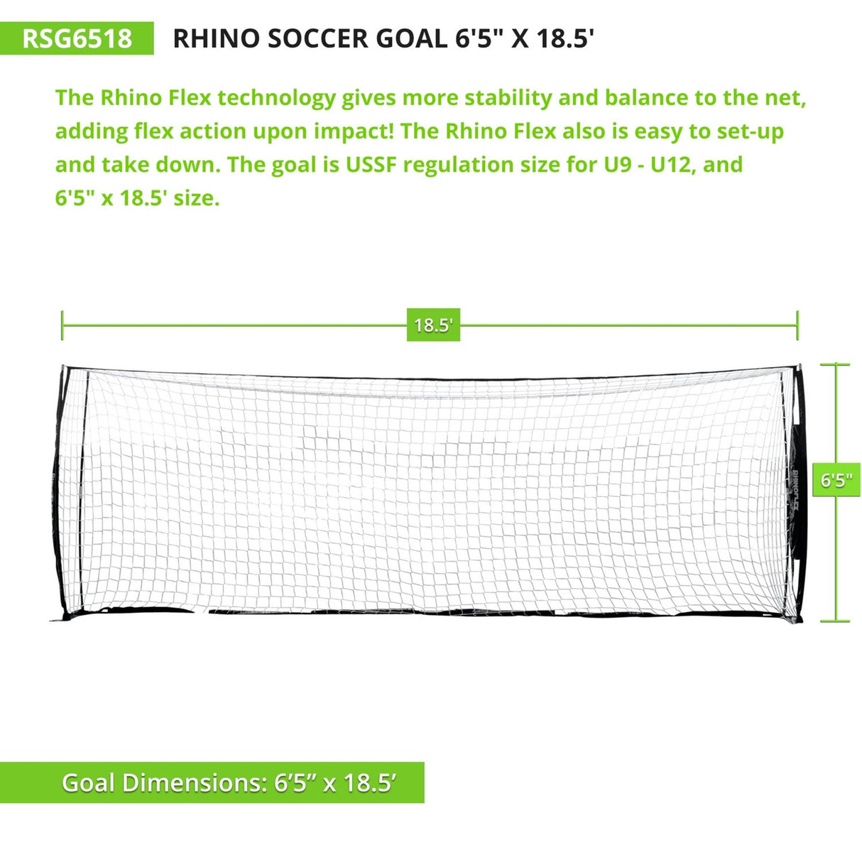 RHINO Flex RHINO FLEX PORTABLE SOCCER GOAL 3' X 5'