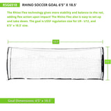 RHINO Flex RHINO FLEX PORTABLE SOCCER GOAL 3' X 5'