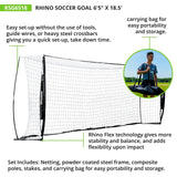 RHINO Flex RHINO FLEX PORTABLE SOCCER GOAL 3' X 5'