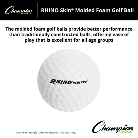 Champion Sports RHINO SKIN MOLDED FOAM GOLF BALL