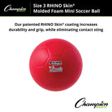 RHINO Skin RHINO SKIN MOLDED SOCCER BALL 8" D