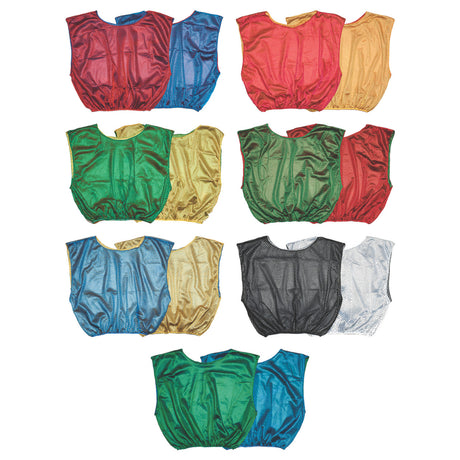 REVERSIBLE SCRIMMAGE VEST, ADULT BLUE/GREEN