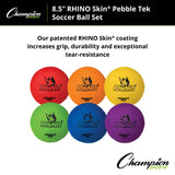 RHINO Skin 8.5" RHINO SKIN PEBBLE TEK SOCCER BALL SET