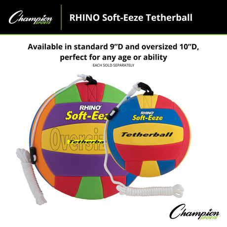 RHINO SOFT EEZE TETHERBALL 10" RHINO SOFT-EEZE TETHERBALL