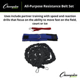 Champion Sports ALL PURPOSE RESISTANCE BELT SET