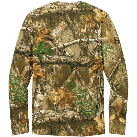 Realtree Long Sleeve Explorer 100% Cotton Camo T-Shirt with Pocket Joe's USA