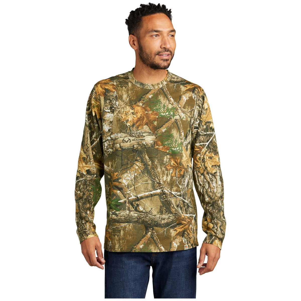 Russell Outdoors ™ Realtree ® Long Sleeve Pocket Tee RU100LSP - Russell Outdoors RU100LSP T-Shirts Russell Outdoors Realtree Edge XS