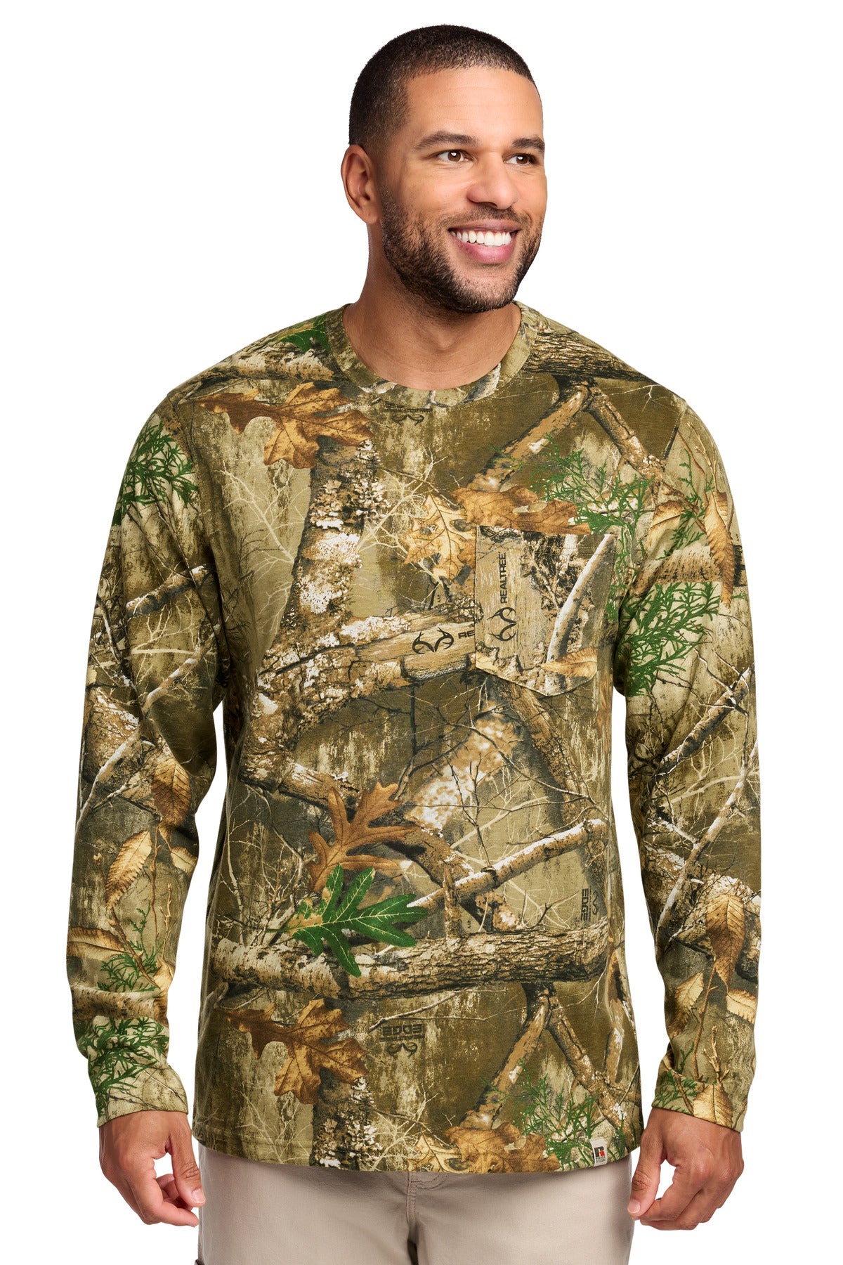 Russell Outdoors ™  Realtree ®  Long Sleeve Pocket Tee RU100LSP - Russell Outdoors RU100LSP
