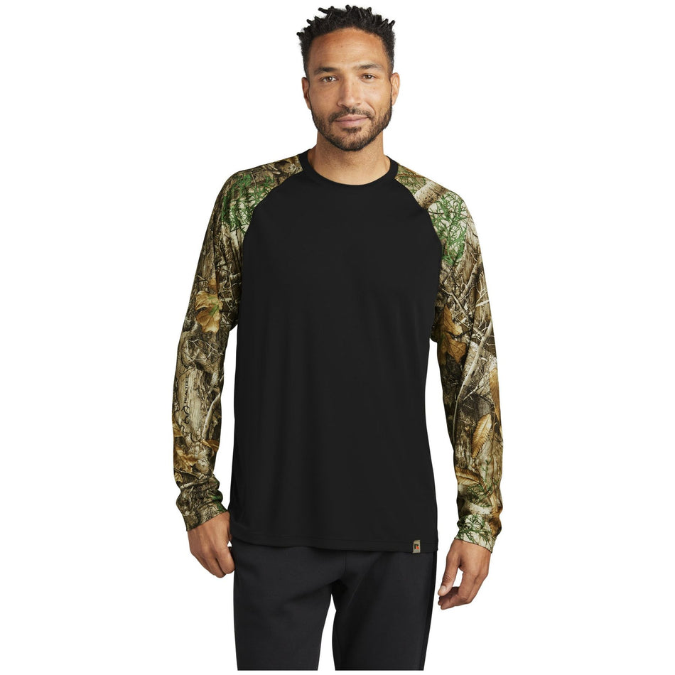 Russell Outdoors ™ Realtree ® Colorblock Performance Long Sleeve Tee RU151LS - Russell Outdoors RU151LS T-Shirts Russell Outdoors Black/ Realtree Edge XS