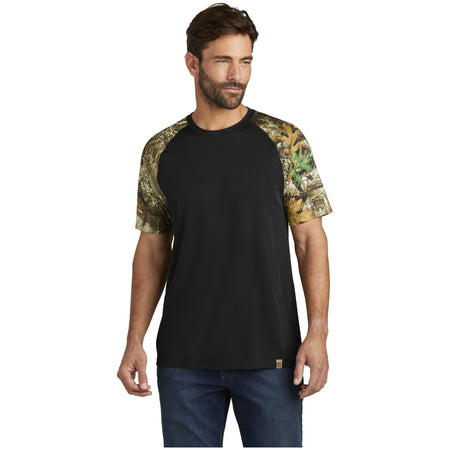 Russell Outdoors ™ Realtree ® Colorblock Performance Tee RU151 - Russell Outdoors RU151 T-Shirts Russell Outdoors Black/ Realtree Edge XS