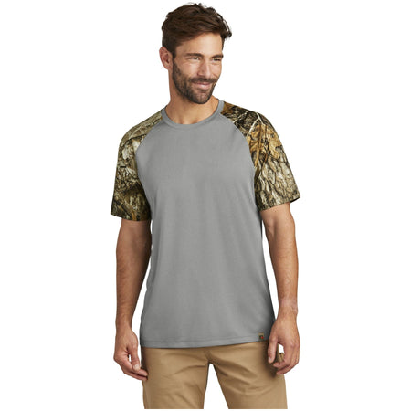 Russell Outdoors ™ Realtree ® Colorblock Performance Tee RU151 - Russell Outdoors RU151 T-Shirts Russell Outdoors Grey Concrete Heather/ Realtree Edge XS