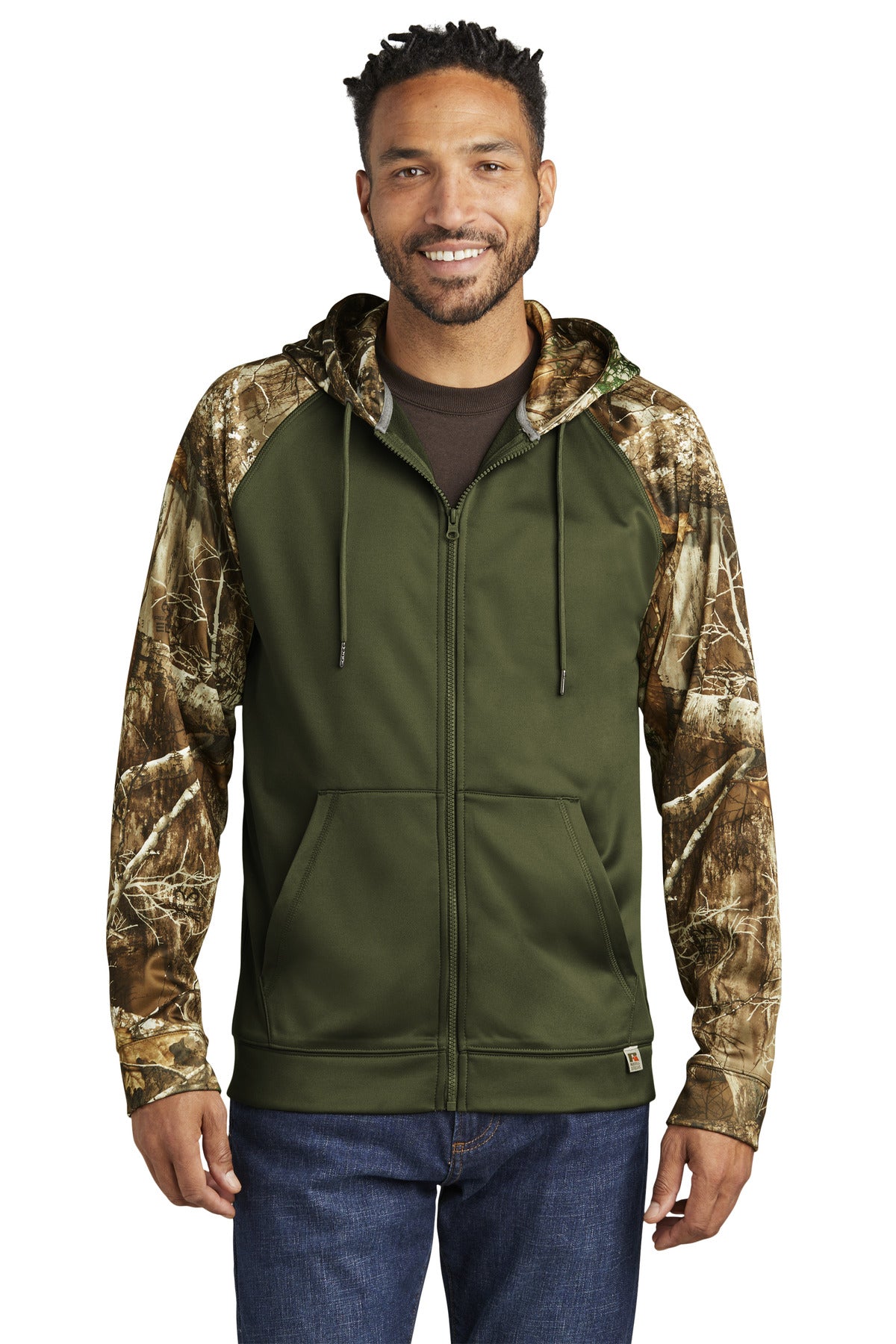Russell Outdoors ™  Realtree ®  Performance Colorblock Full-Zip Hoodie RU452 - Russell Outdoors RU452