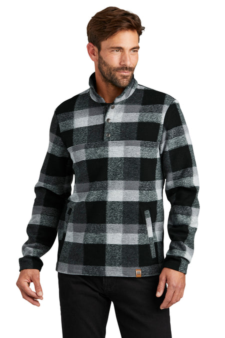 Russell Outdoors ™ Basin Snap Pullover RU551 RU551 - Russell Outdoors RU551 Outerwear Russell Outdoors Deep Black Plaid XS