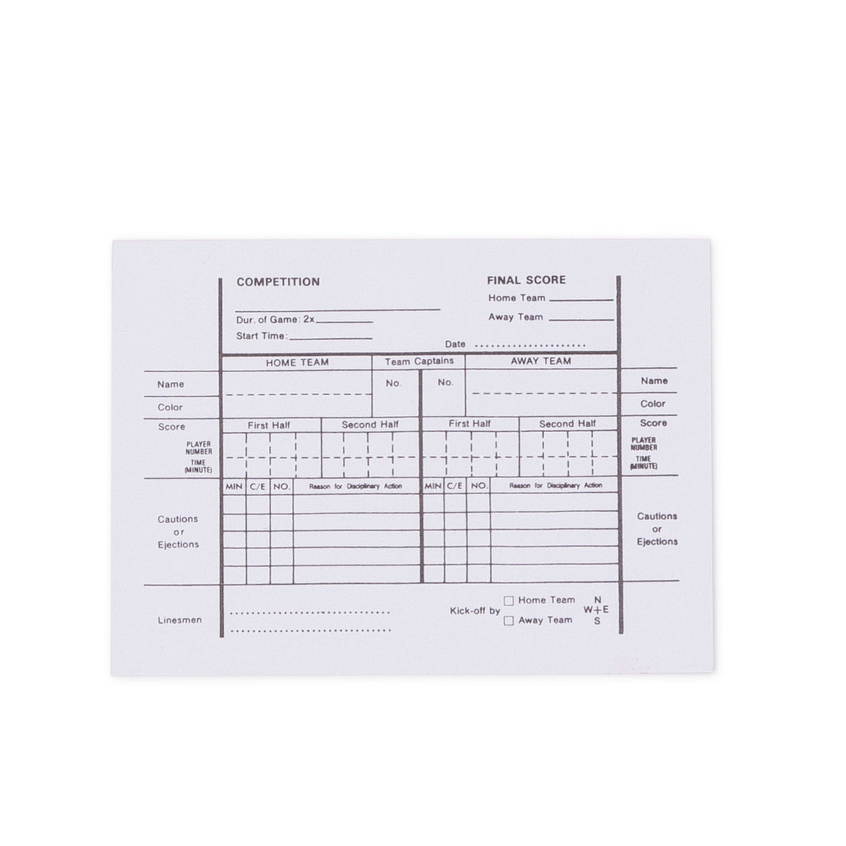 Champion Sports SOCCER REFEREE PAD