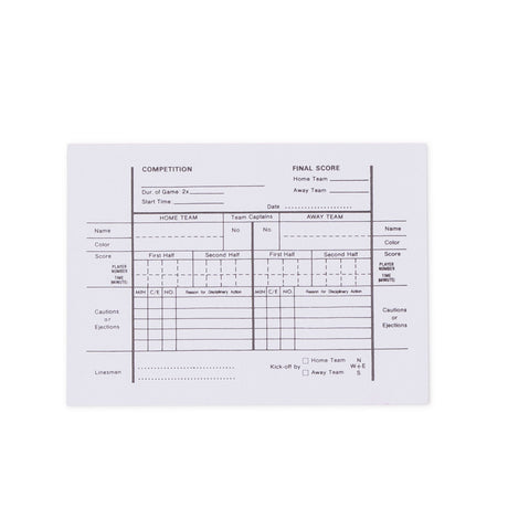 Champion Sports SOCCER REFEREE PAD