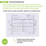 Champion Sports SOCCER REFEREE PAD