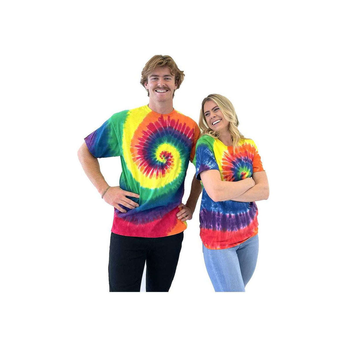 Joe's USA Men's Colorful Tie-Dye T-Shirt Joe's USA Mens Apparel