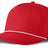 J7256 Clubhouse Performance Rope Cap - Red with White Rope (Front)