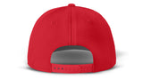 J7256 Clubhouse Performance Rope Cap - Red with White Rope (Back)