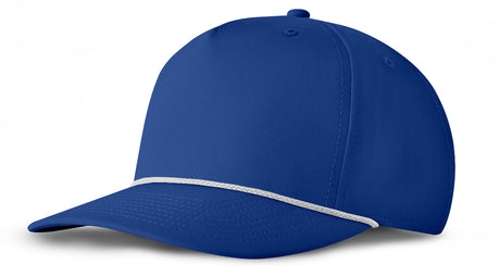 J7256 Clubhouse Performance Rope Cap - Royal with White Rope (Front)