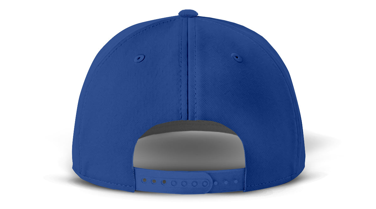 J7256 Clubhouse Performance Rope Cap - Royal with White Rope (Back)