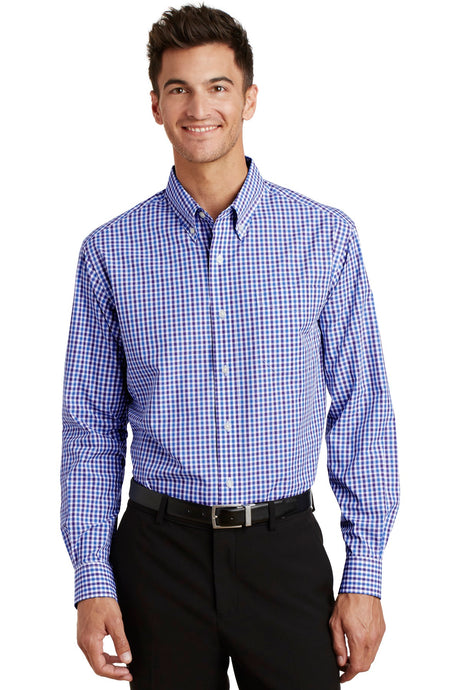 Port Authority ®  Long Sleeve Gingham Easy Care Shirt. S654 - Port Authority S654