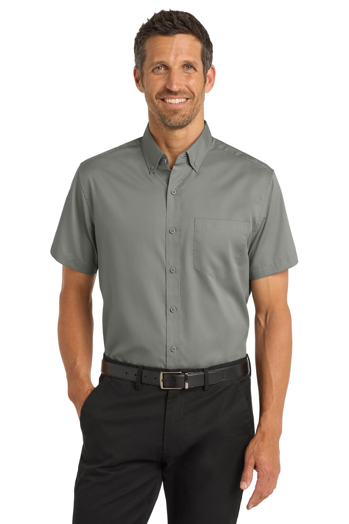 Port Authority ®  Short Sleeve SuperPro ™  Twill Shirt. S664 - Port Authority S664
