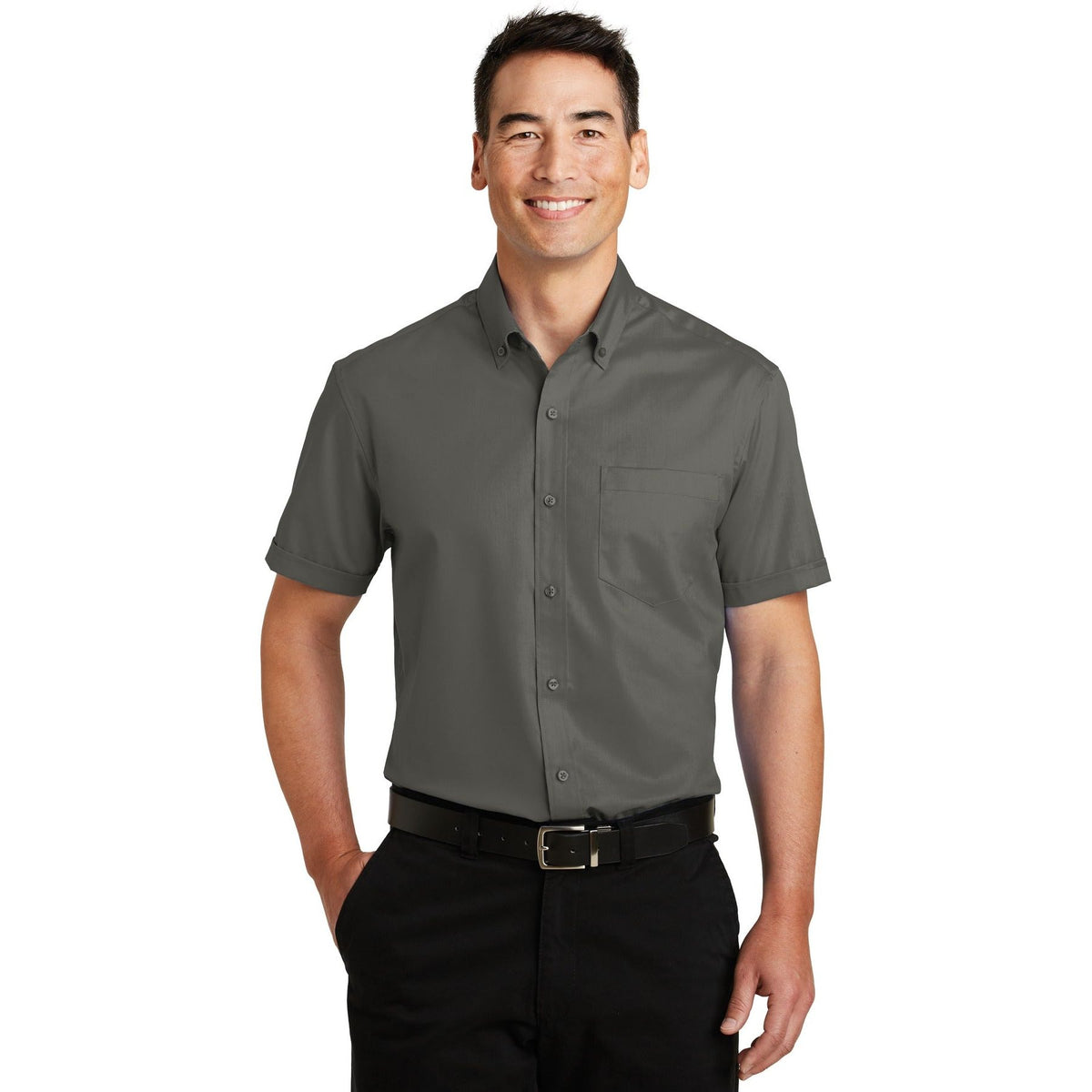 Port Authority ® Short Sleeve SuperPro ™ Twill Shirt. S664 - Port Authority S664 Woven Shirts Port Authority