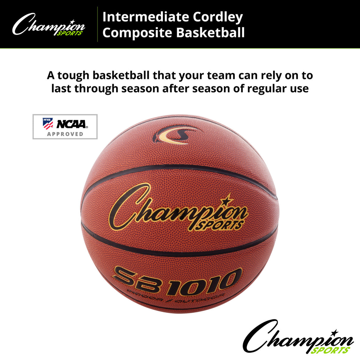 Champion Sports CORDLEY COMPOSITE BASKETBALL 29.5" OFFICIAL NCAA