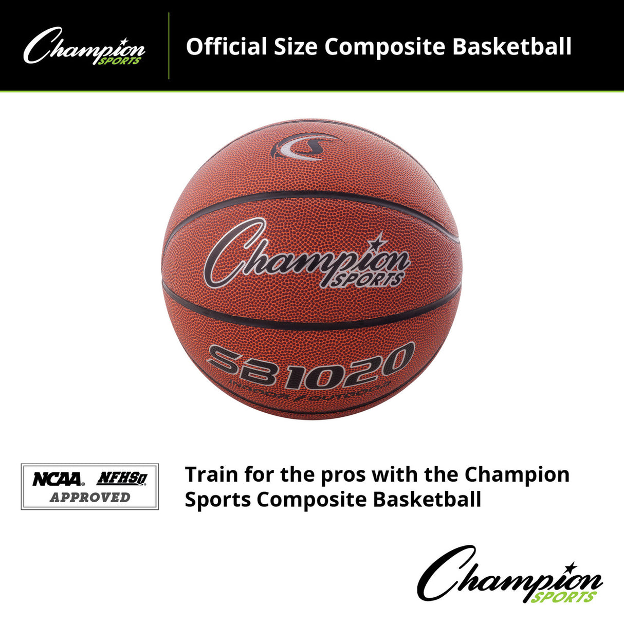 Champion Sports COMPOSITE BASKETBALL 29.5" OFFICIAL NCAA NFHS