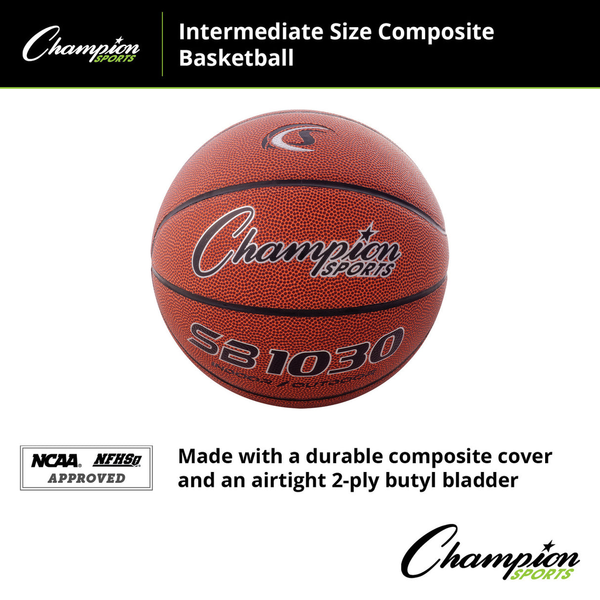 Champion Sports COMPOSITE BASKETBALL 29.5" OFFICIAL NCAA NFHS