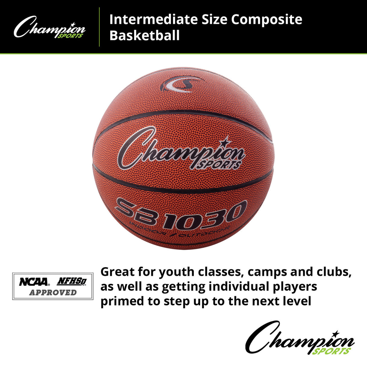 Champion Sports COMPOSITE BASKETBALL 29.5" OFFICIAL NCAA NFHS