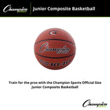 Champion Sports COMPOSITE BASKETBALL 29.5" OFFICIAL NCAA NFHS