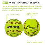 Champion Sports 11" SYNTHETIC LEATHER CORK CORE SOFTBALL