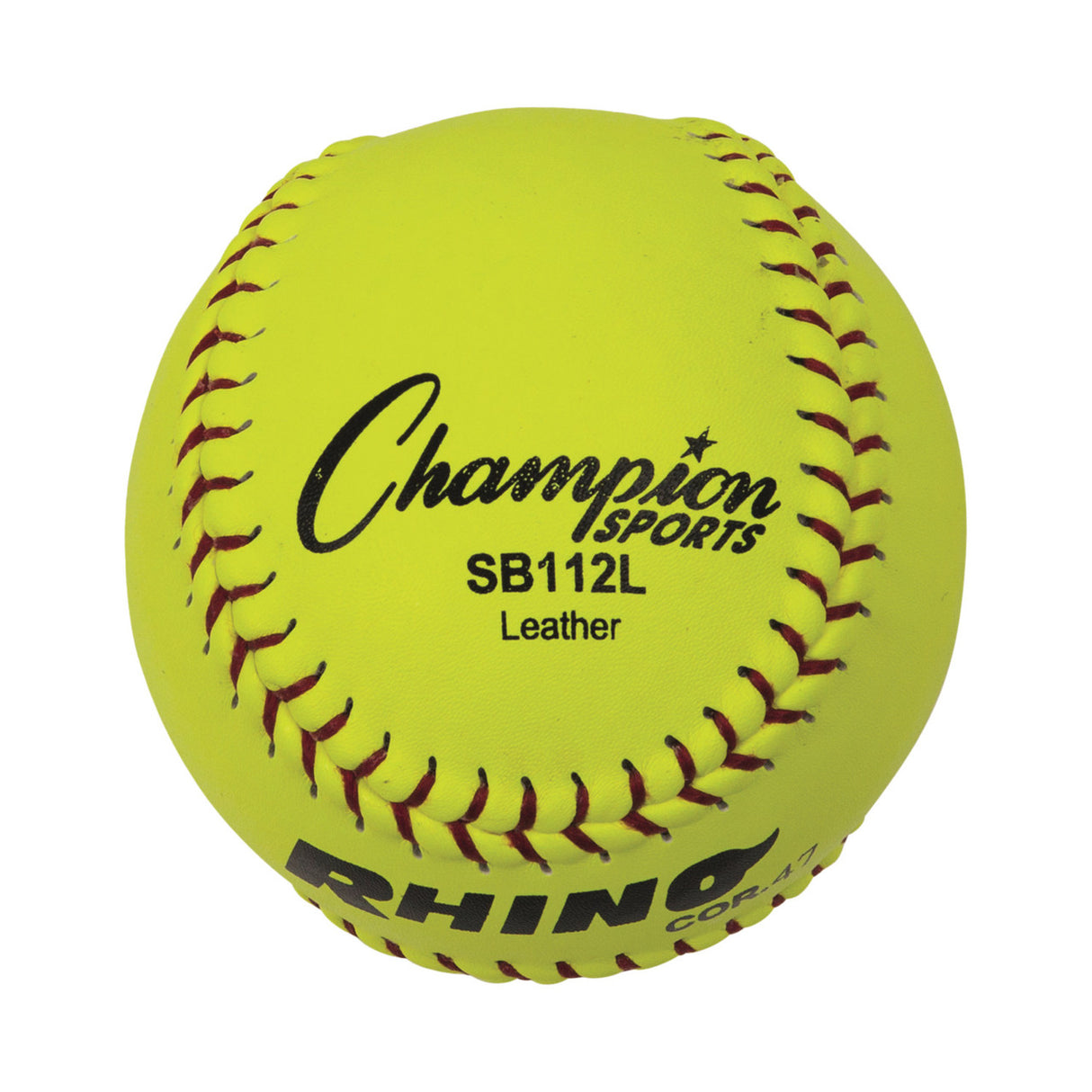 Champion Sports 12" LEATHER CORK CORE SOFTBALL