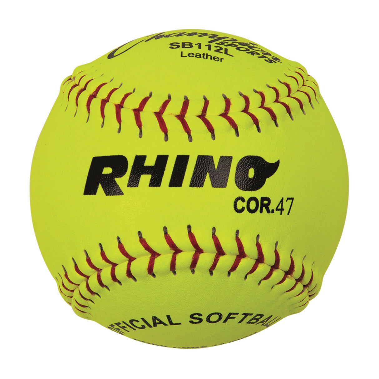 Champion Sports 12" LEATHER CORK CORE SOFTBALL