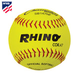 11" LEATHER POLY CORE SOFTBALL, NFHS APPROVED