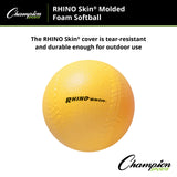 RHINO Skin RHINO SKIN MOLDED FOAM BALL 9" D BASEBALL