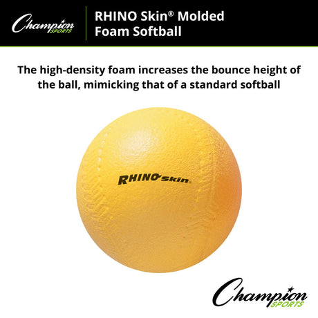 RHINO Skin RHINO SKIN MOLDED FOAM BALL 9" D BASEBALL