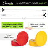 Champion Sports BLACKTOP SHUFFLEBOARD GAME SET