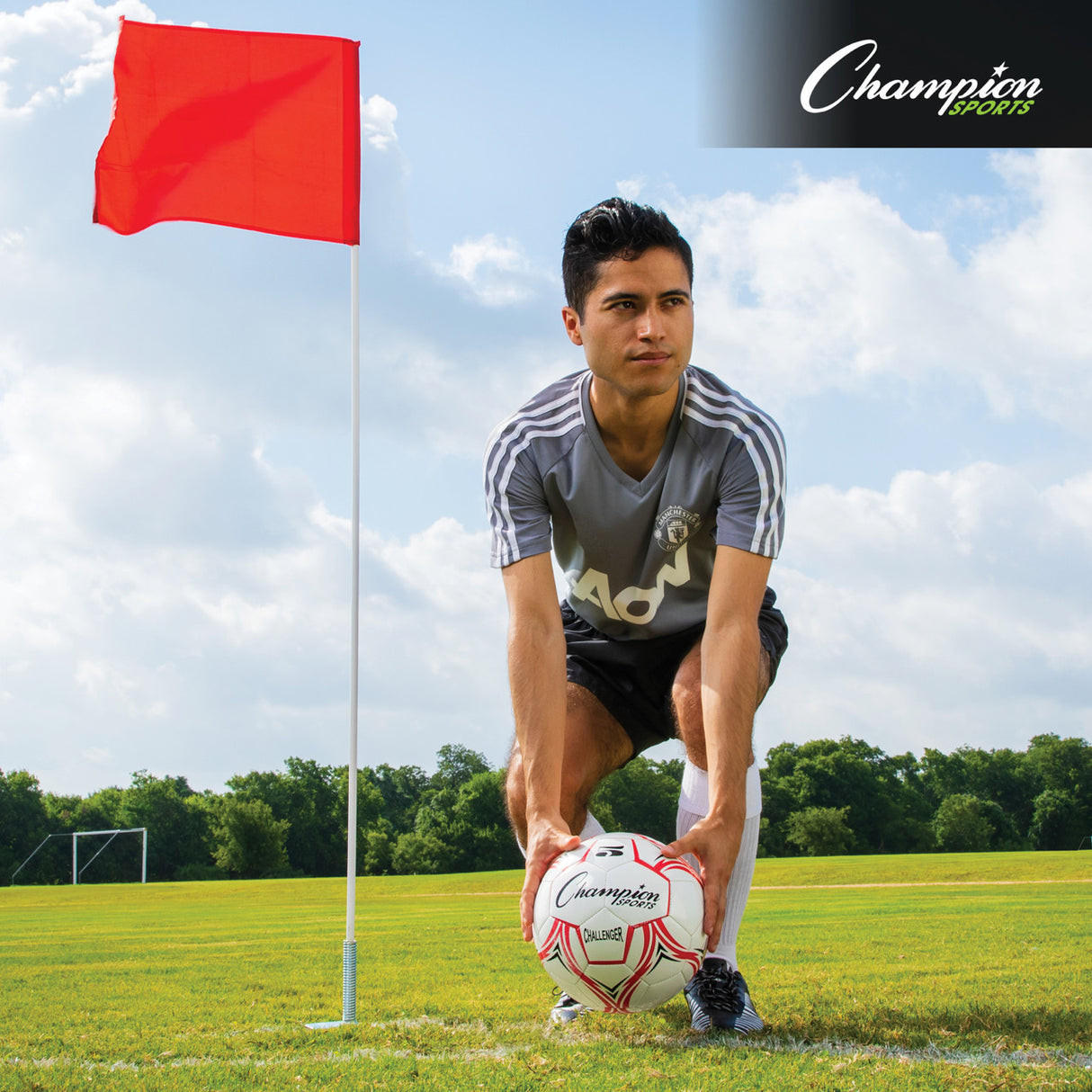 Champion Sports SLIM LINE SOCCER CORNER FLAGS