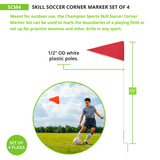 Champion Sports ECONOMY SOCCER CORNER FLAGS
