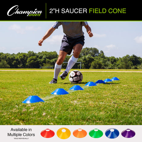 Champion Sports SCXBL Saucer Field Cone Blue