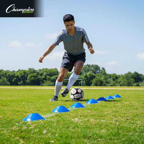 Champion Sports SCXBL Saucer Field Cone Blue