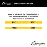 Champion Sports POLY START/FINISH LINE SET