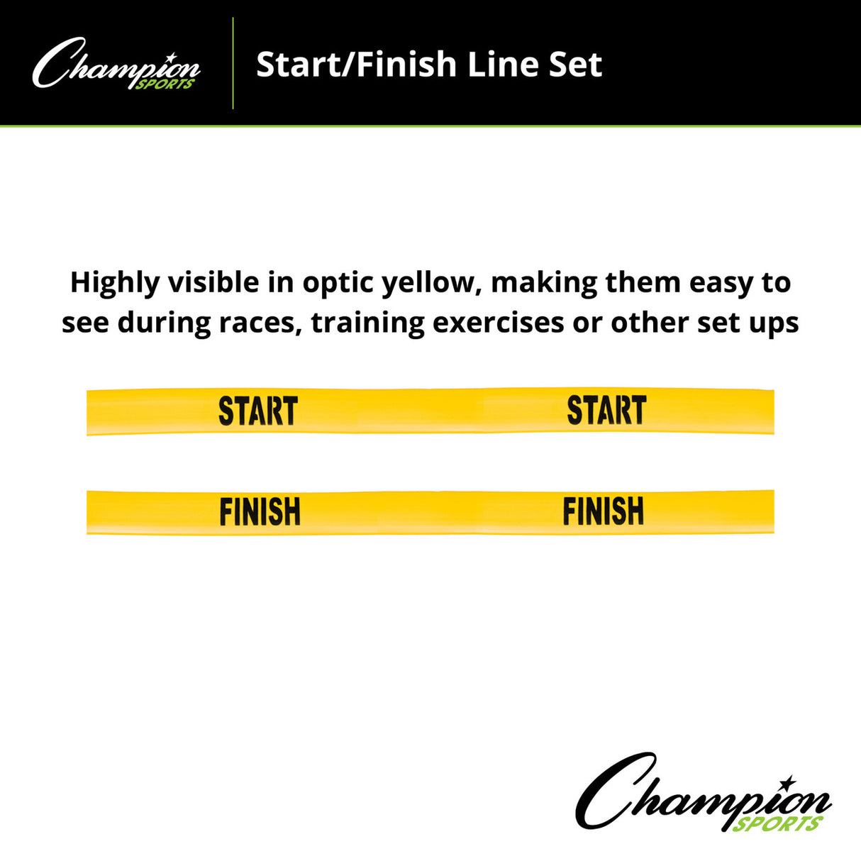 Champion Sports POLY START/FINISH LINE SET