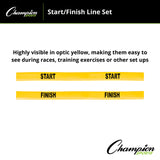 Champion Sports POLY START/FINISH LINE SET