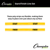 Champion Sports POLY START/FINISH LINE SET