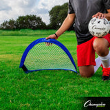 Champion Sports EXTREME SOCCER PORTABLE POP-UP GOALS 2.5' X 1.5'