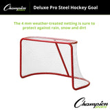 Champion Sports DELUXE PRO STEEL HOCKEY GOAL
